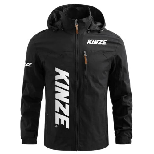 Kinze Manufacturing Exclusive Logo Waterproof Windbreaker Outdoor Jacket Detachable Hood