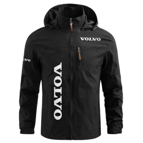 Volvo Exclusive Logo Waterproof Windbreaker Outdoor Jacket Detachable Hood
