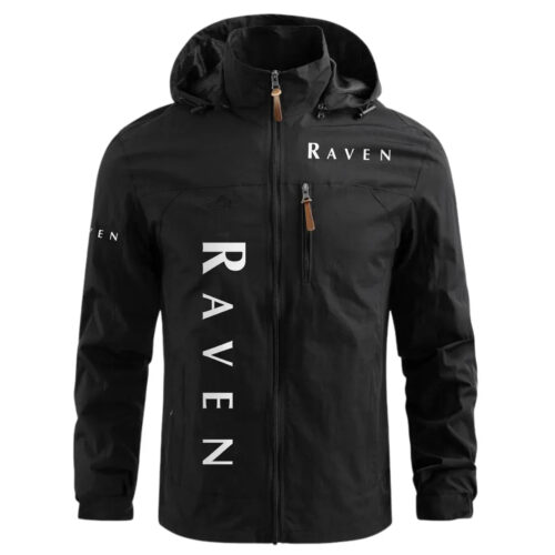 Raven Industries Exclusive Logo Waterproof Windbreaker Outdoor Jacket Detachable Hood