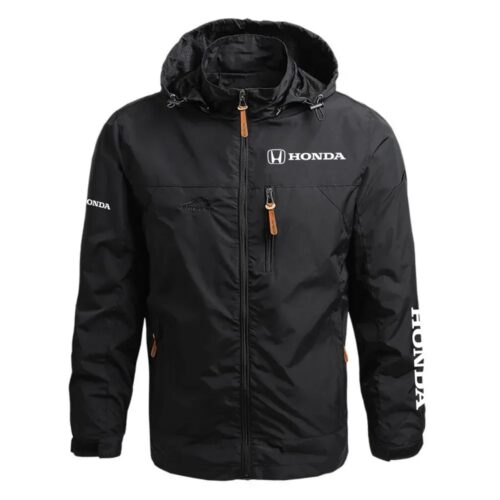 Honda Exclusive Logo Waterproof Outdoor Jacket Detachable Hood