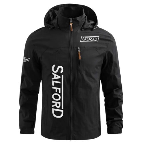 Salford Group Exclusive Logo Waterproof Windbreaker Outdoor Jacket Detachable Hood