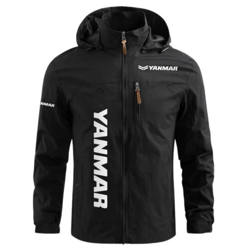 Yanmar Exclusive Logo Waterproof Windbreaker Outdoor Jacket Detachable Hood