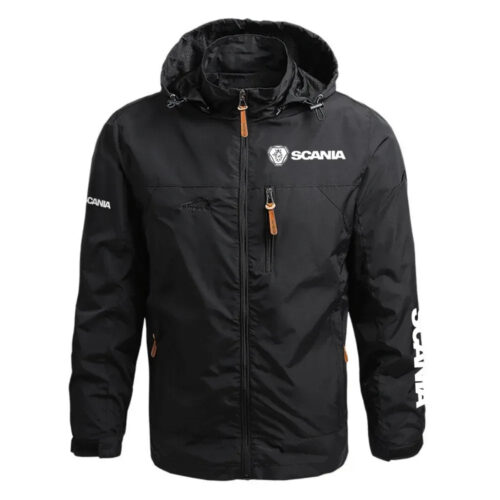 Scania Exclusive Logo Waterproof Outdoor Jacket Detachable Hood