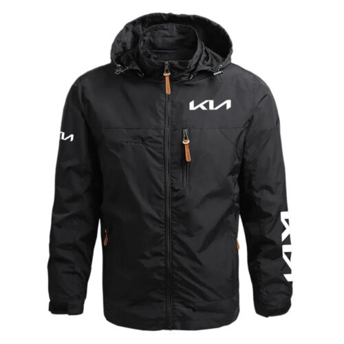 KIA Exclusive Logo Waterproof Outdoor Jacket Detachable Hood