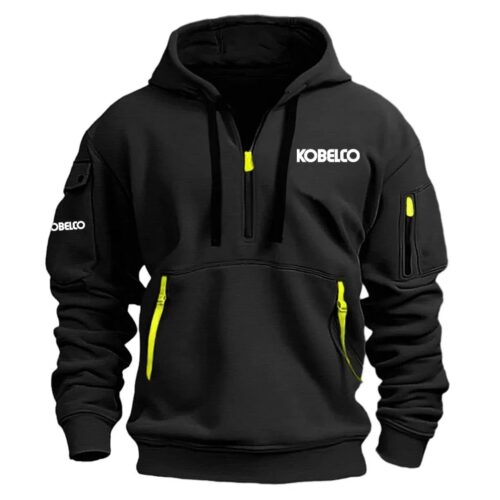 Kobelco Exclusive Logo Half Zipper Hoodie