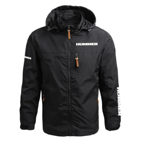 Hummer Exclusive Logo Waterproof Outdoor Jacket Detachable Hood