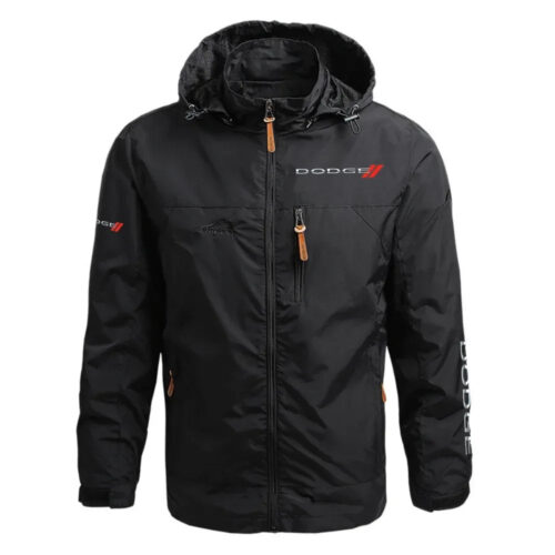 Dodge Exclusive Logo Waterproof Outdoor Jacket Detachable Hood
