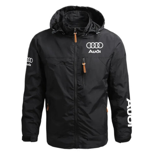 Audi Exclusive Logo Waterproof Outdoor Jacket Detachable Hood