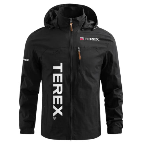 Terex Exclusive Logo Waterproof Windbreaker Outdoor Jacket Detachable Hood