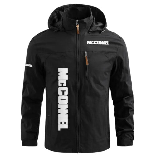 McConnel Exclusive Logo Waterproof Windbreaker Outdoor Jacket Detachable Hood