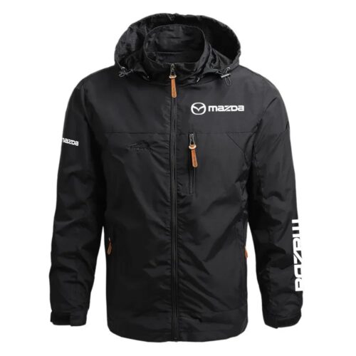 Mazda Exclusive Logo Waterproof Outdoor Jacket Detachable Hood
