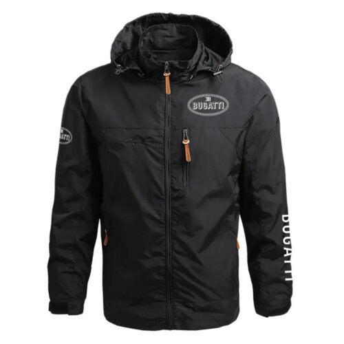 Bugatti Exclusive Logo Waterproof Outdoor Jacket Detachable Hood
