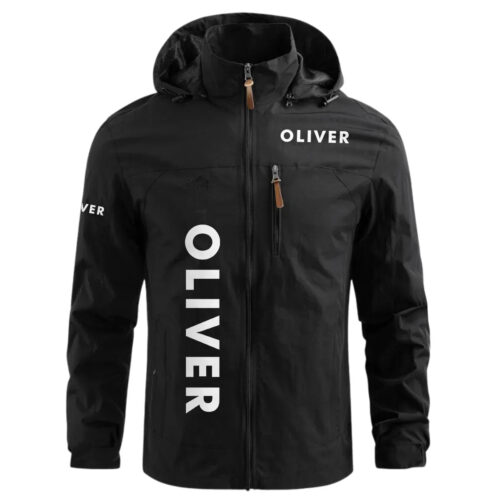 Oliver Tractor Exclusive Logo Waterproof Windbreaker Outdoor Jacket Detachable Hood