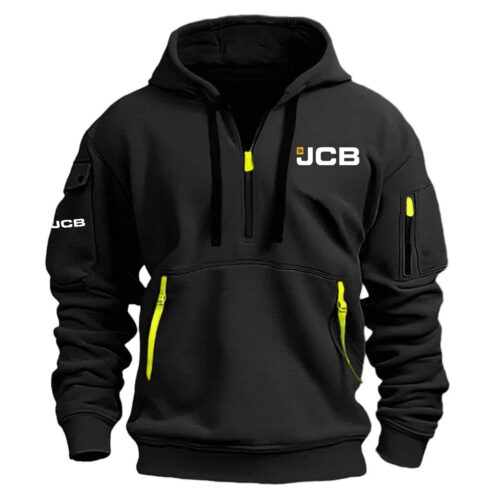 JCB Agriculture Exclusive Logo Half Zipper Hoodie