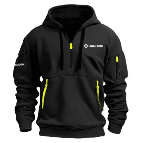 Sandvik Exclusive Logo Half Zipper Hoodie